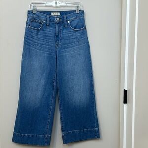 Madewell Wide-leg Crop Jeans